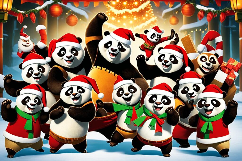 lançamento do Especial de Natal de Kung Fu Panda em 2010