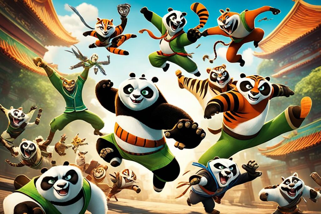 personagens de Kung Fu Panda 4